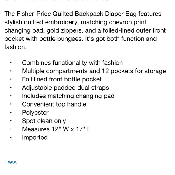 (Sold) Burgundy diaper backpack - Picture 5 of 5